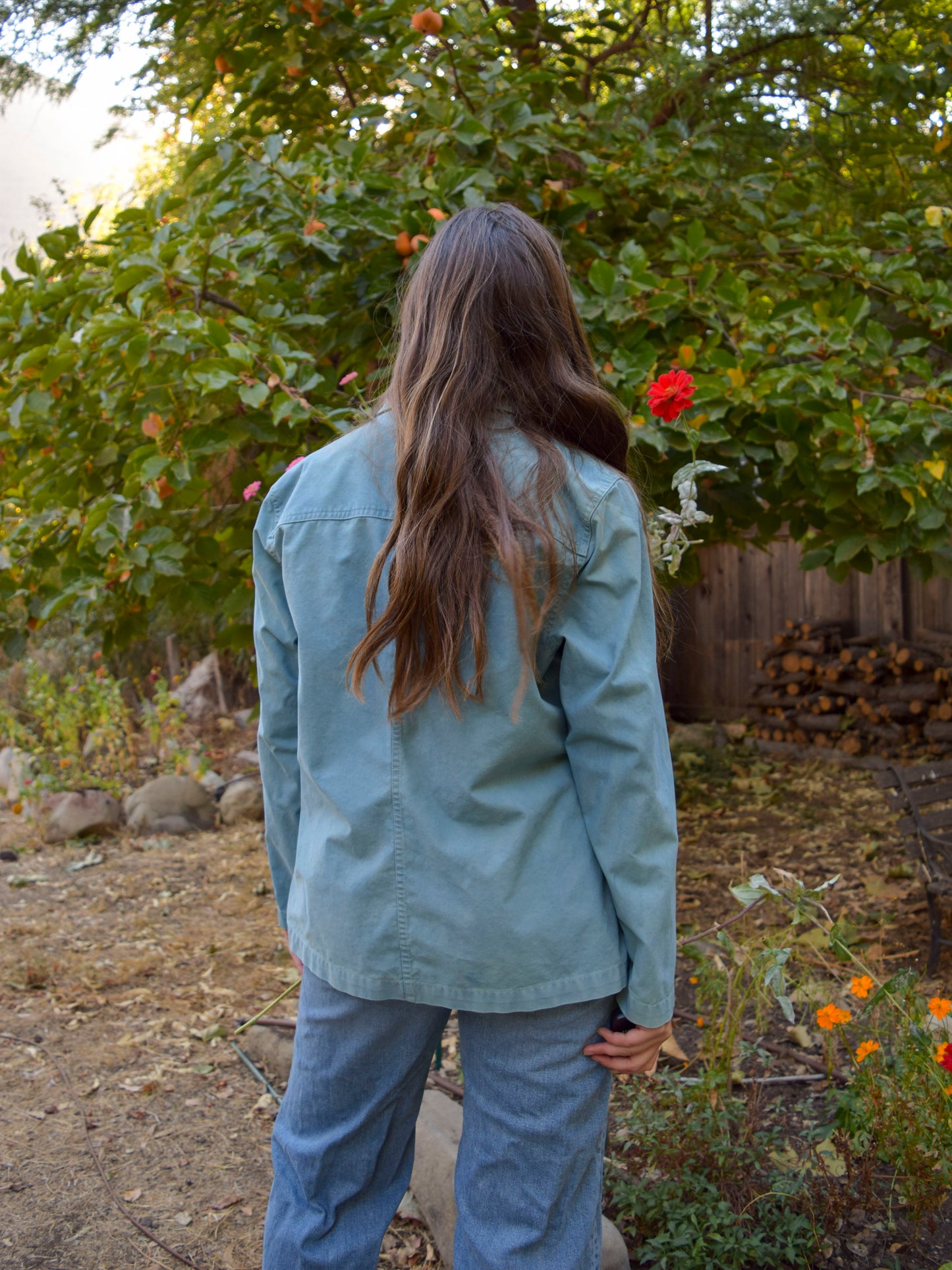 Indigo Chest Pocket Jacket