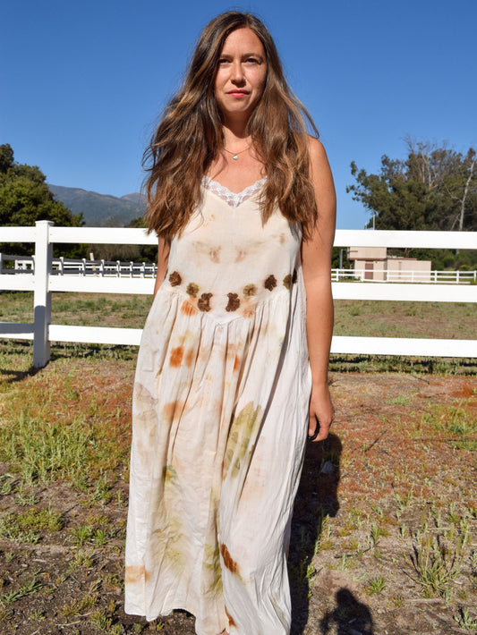 Eco-Printed Mountain Dress
