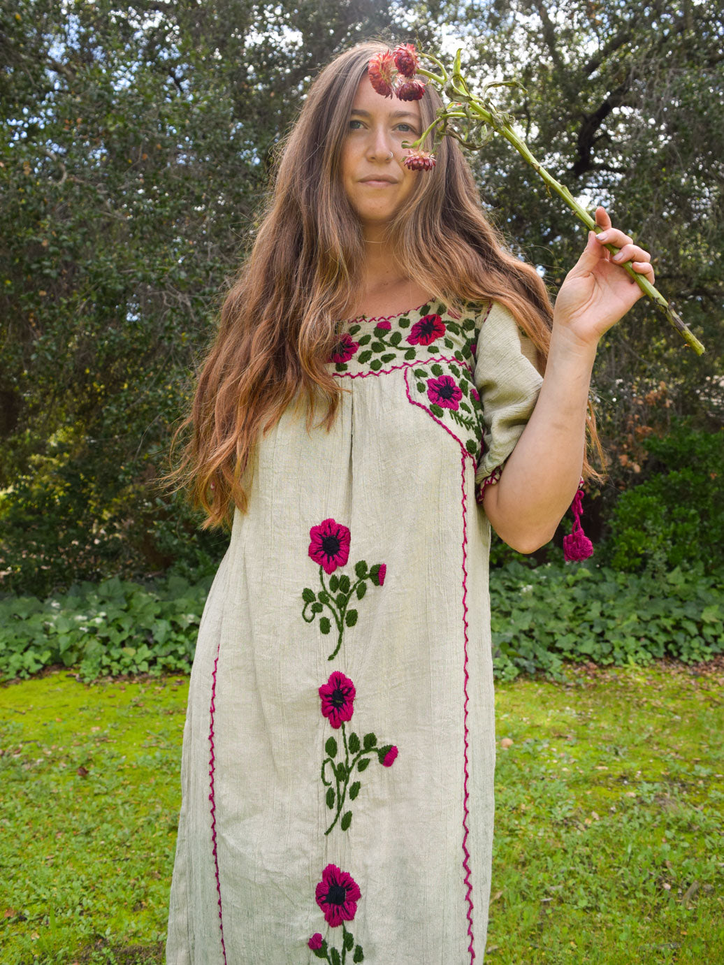 Chlorophyllin Tradition Huipil Style Dress