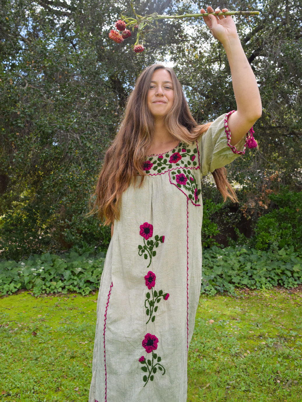 Chlorophyllin Tradition Huipil Style Dress