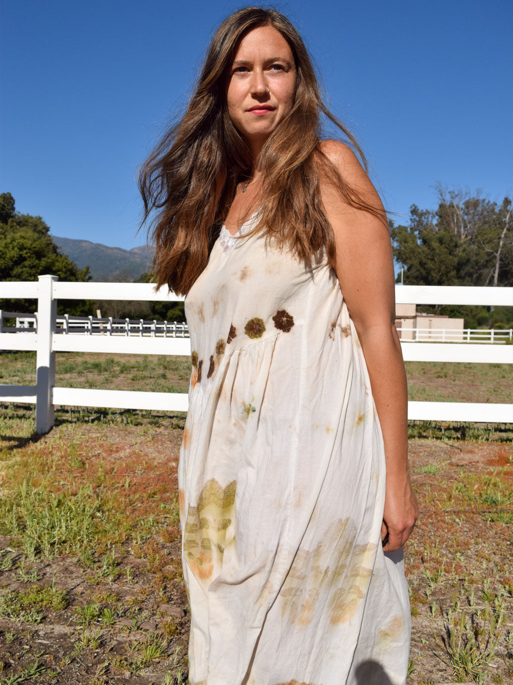Eco-Printed Mountain Dress