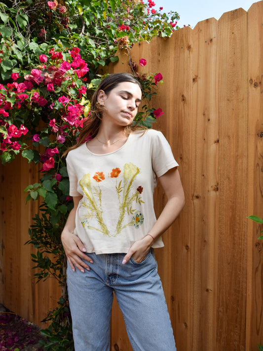 Eco-printed Garden Tee