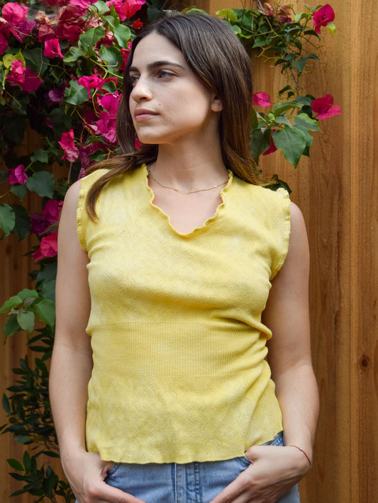 Yarrow Pointelle Knit Top