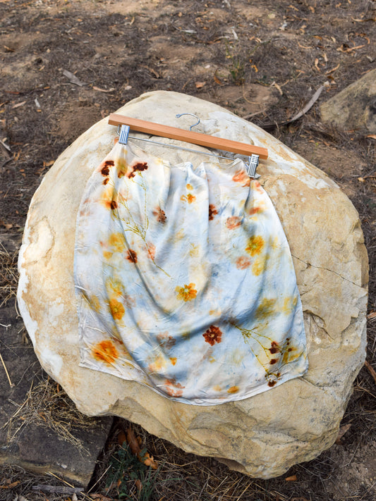 Eco-Print Silk Scarf - 2