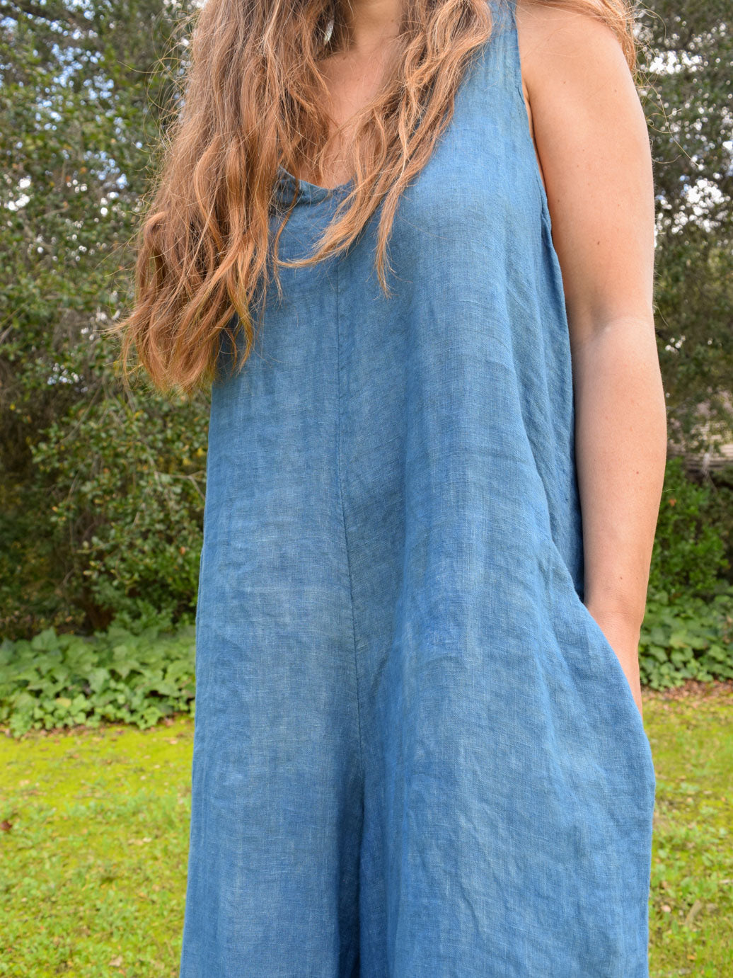 Indigo Wide Leg Jumpsuit