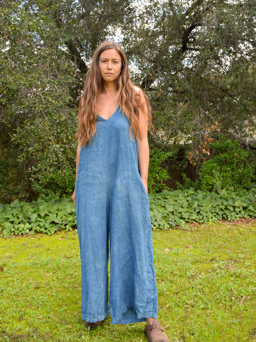 Indigo Wide Leg Jumpsuit