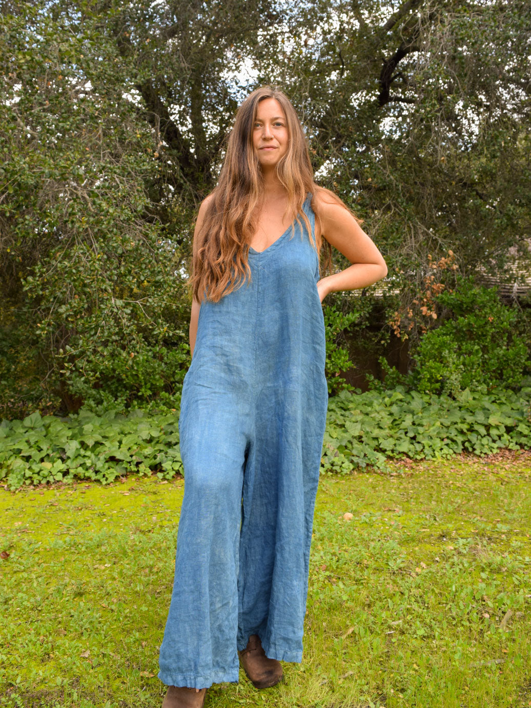 Indigo Wide Leg Jumpsuit