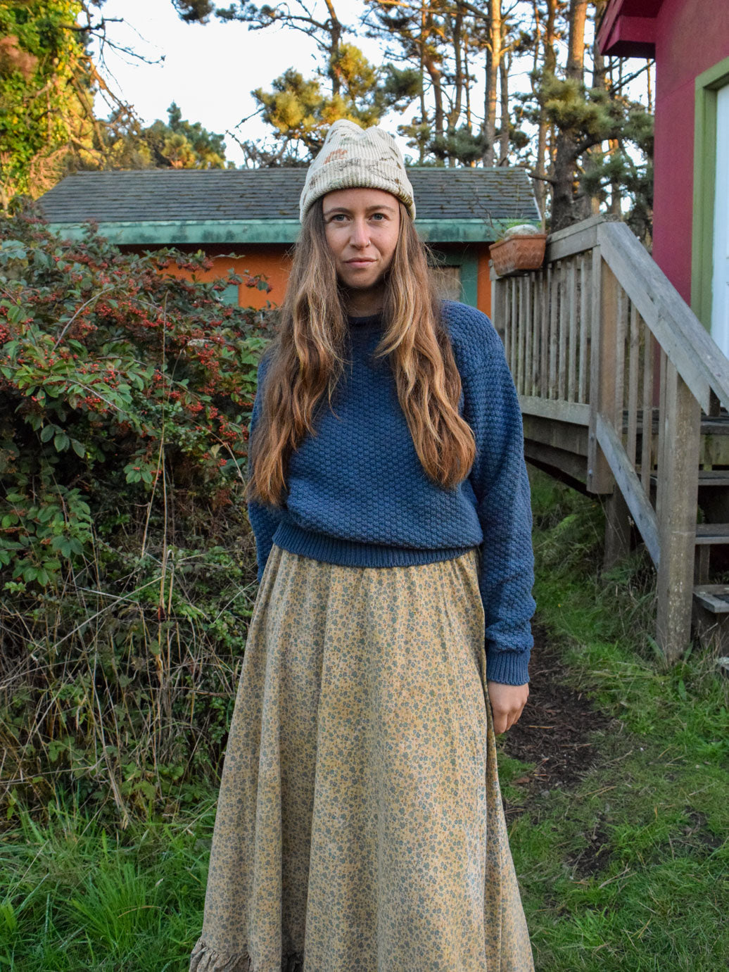 Madder & Indigo Cotton Sweater