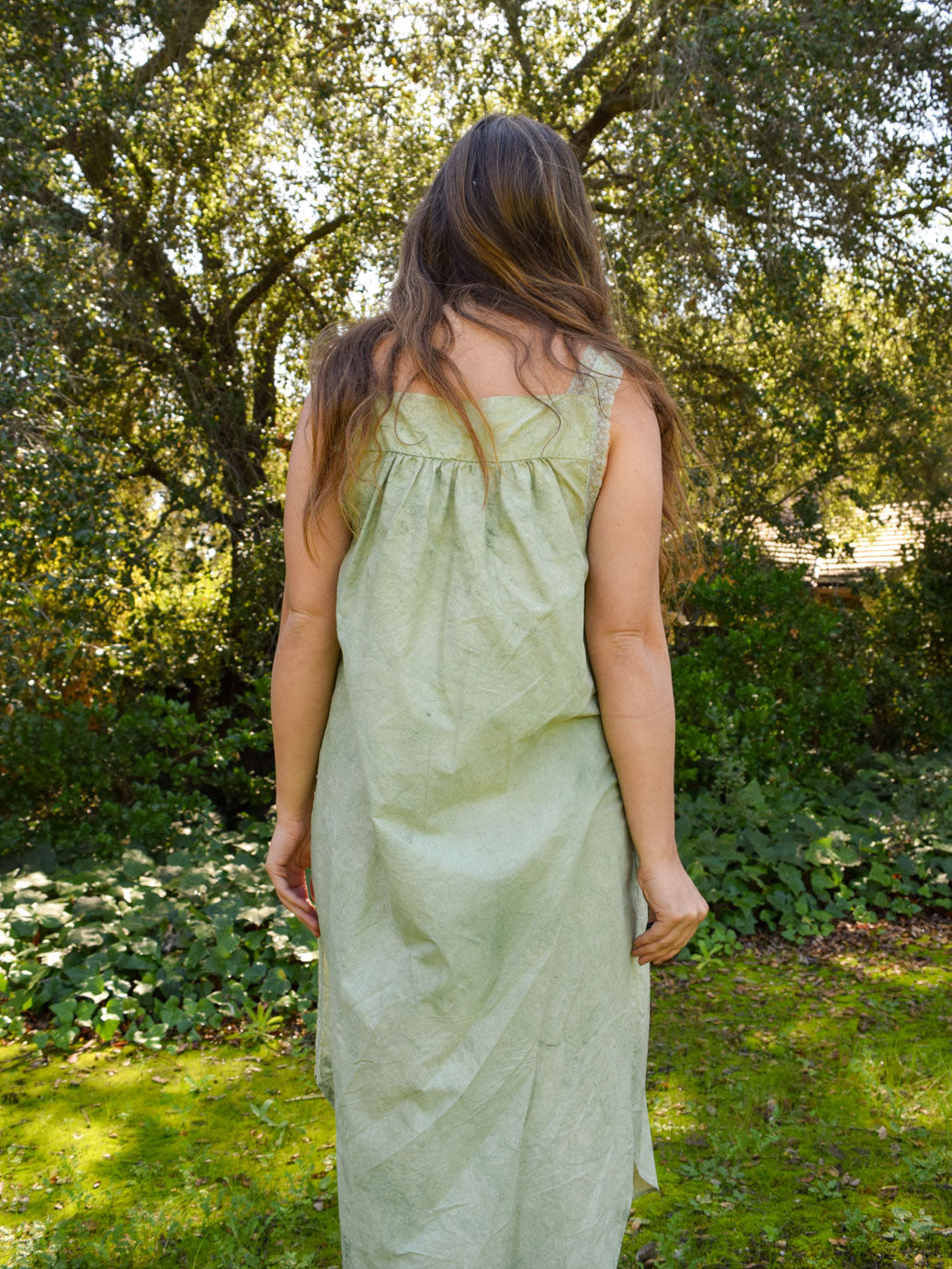 Chlorophyllin Side Tie Lace Dress