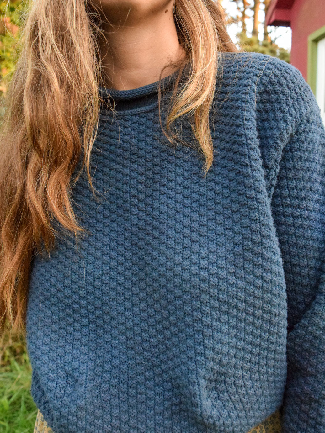 Madder & Indigo Cotton Sweater