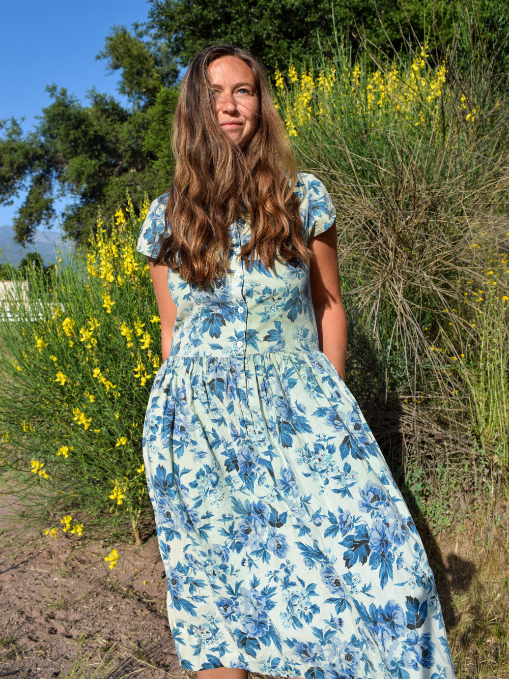 Chlorophyllin Floral Day Dress