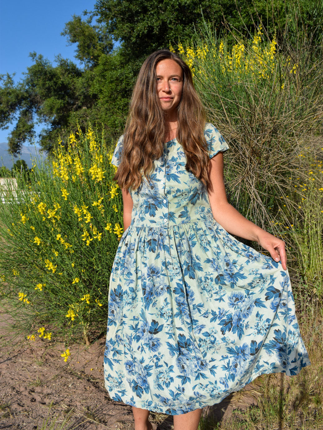 Chlorophyllin Floral Day Dress