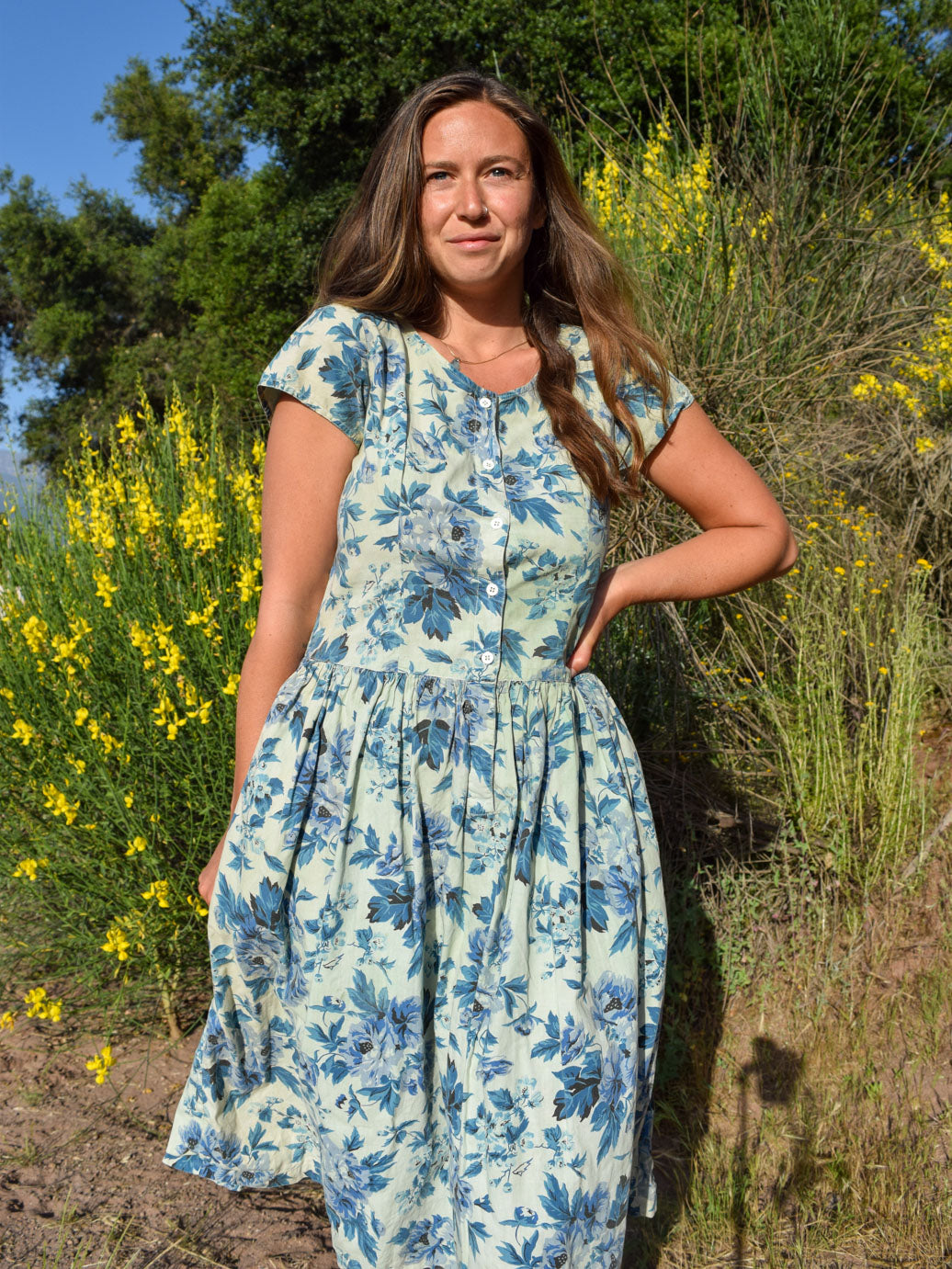 Chlorophyllin Floral Day Dress