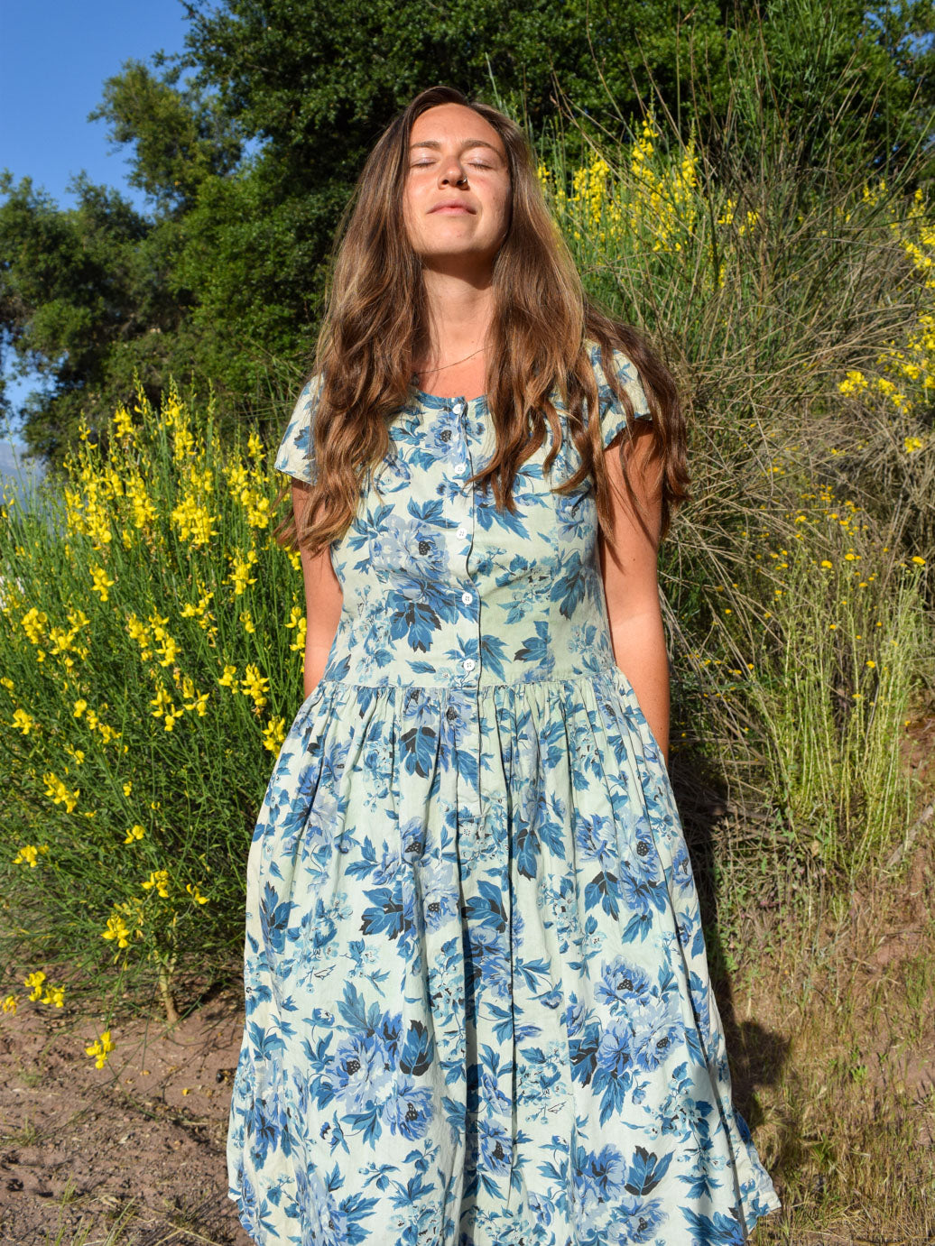 Chlorophyllin Floral Day Dress