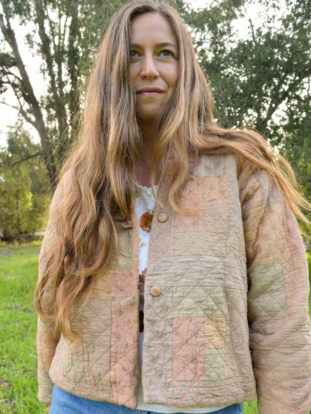 Cutch Patch Quilted Short Jacket – Rootedbotanics