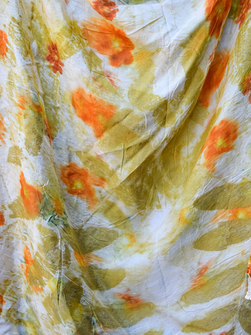 Eco-Printed Silk Scarf #1
