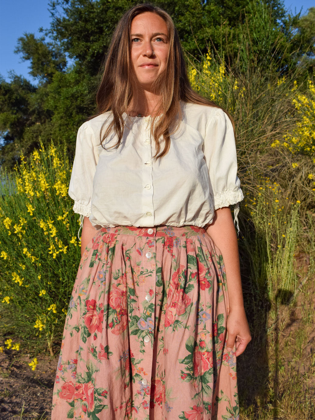 Cutch & Lac Floral Skirt