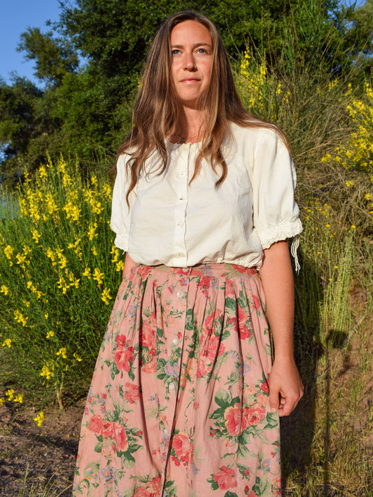 Cutch & Lac Floral Skirt