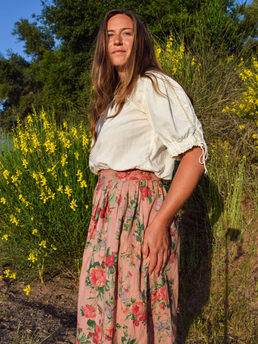 Cutch & Lac Floral Skirt