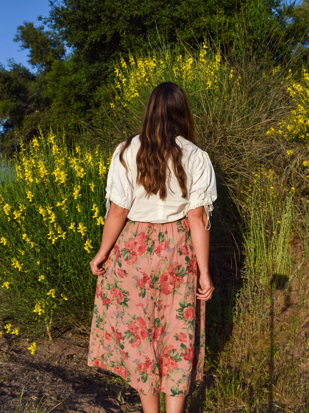 Cutch & Lac Floral Skirt