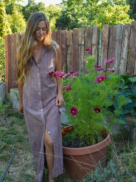 Logwood & Cutch Collared Plaid Dress