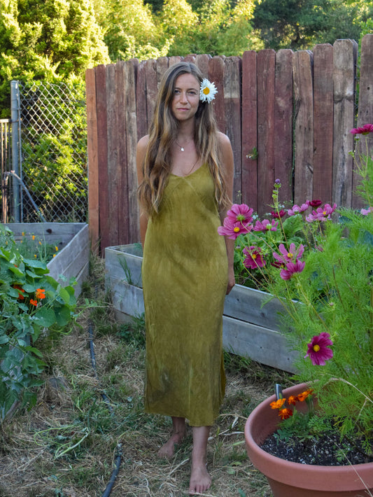 Marigold & Iron 1930's Silk Slip