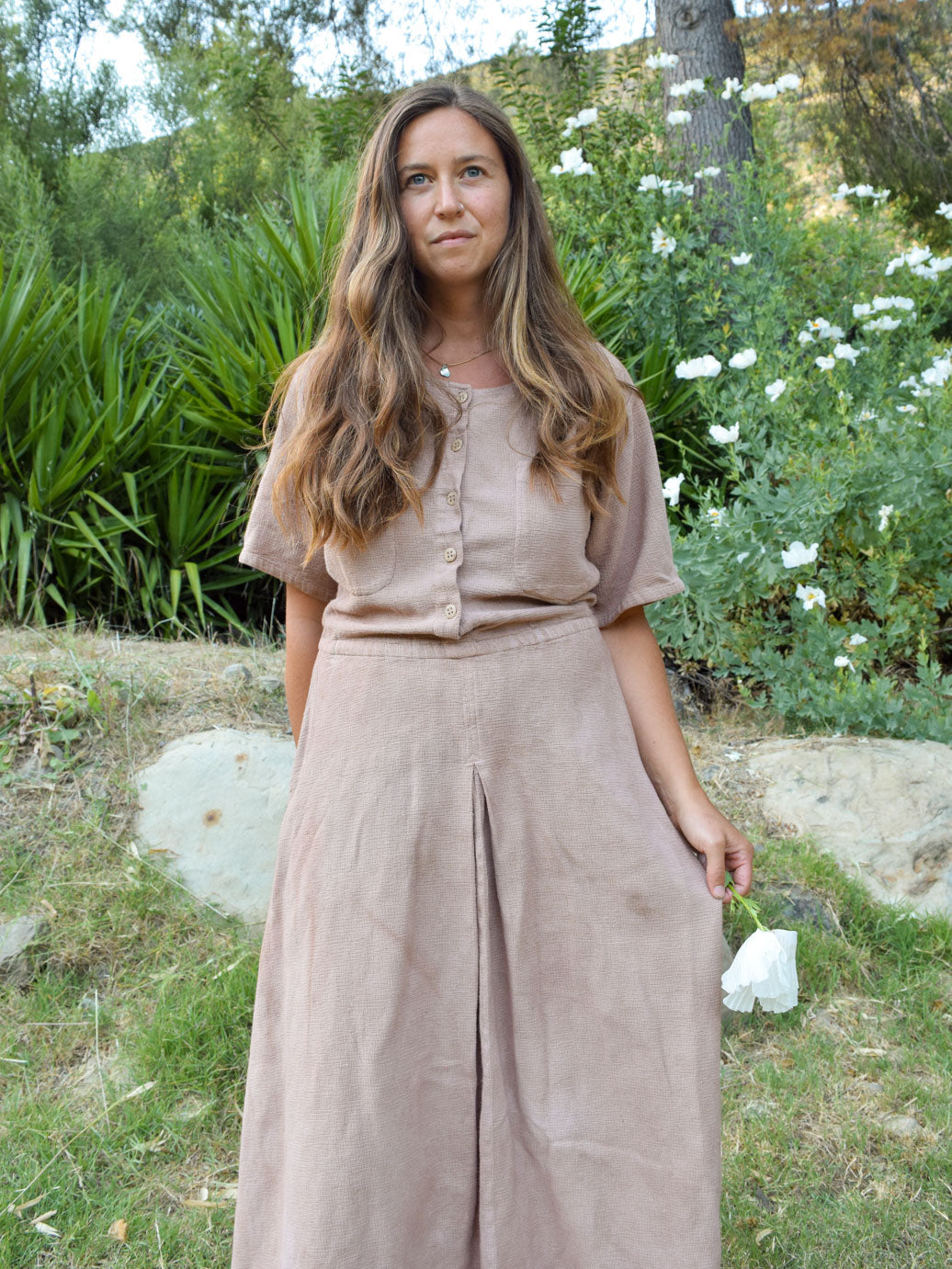 Cutch & Logwood Pleat Dress