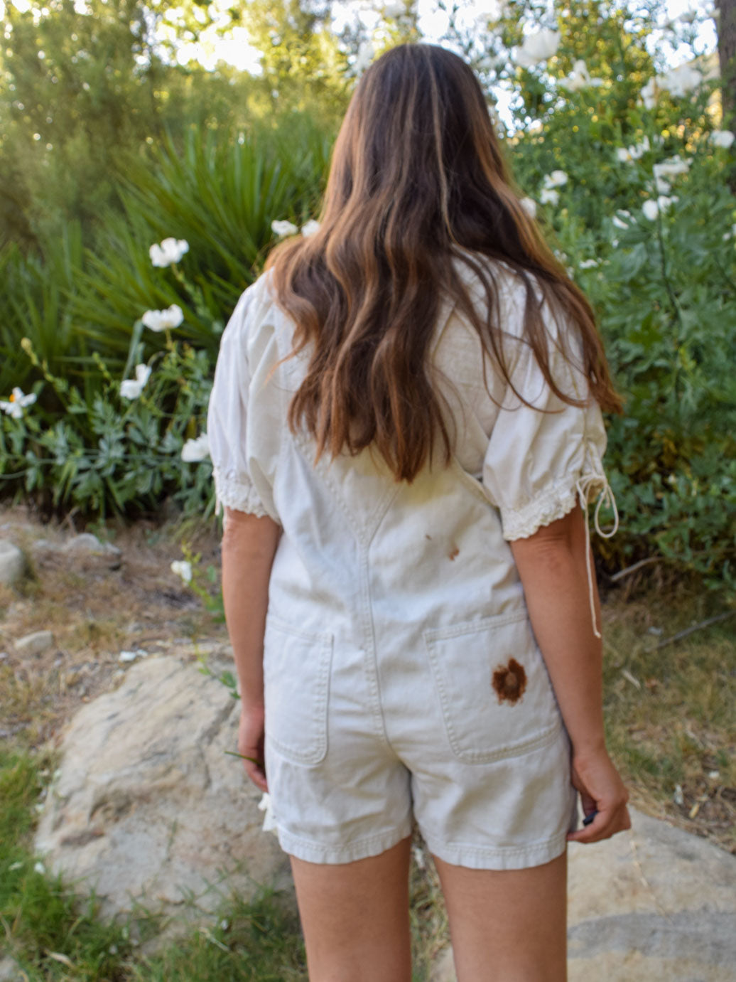 Flower Hammered Overalls