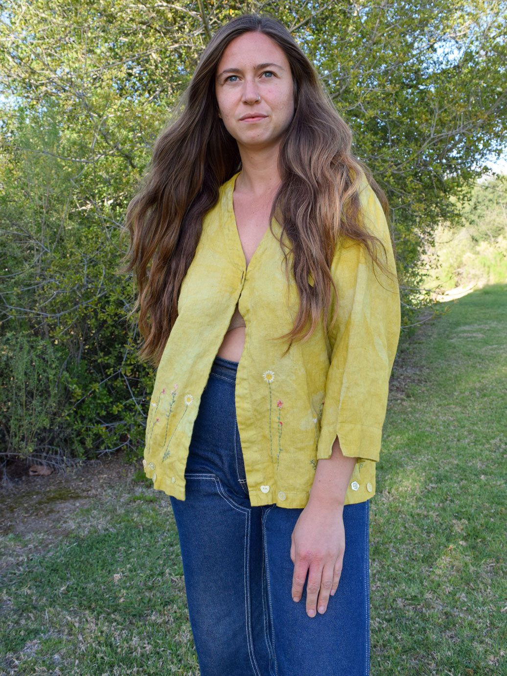 Marigold Garden Embroidered Blouse