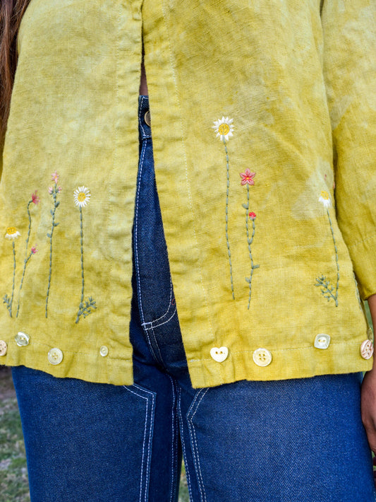 Marigold Garden Embroidered Blouse