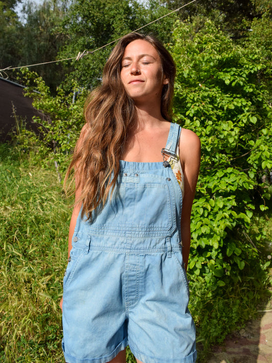 Indigo Short Overalls