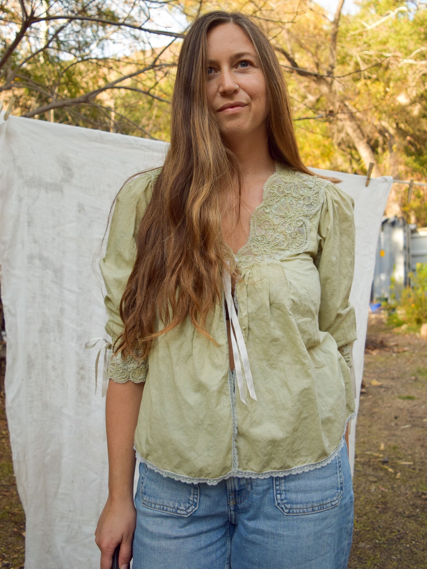 Chlorophyllin Cotton Bed Jacket