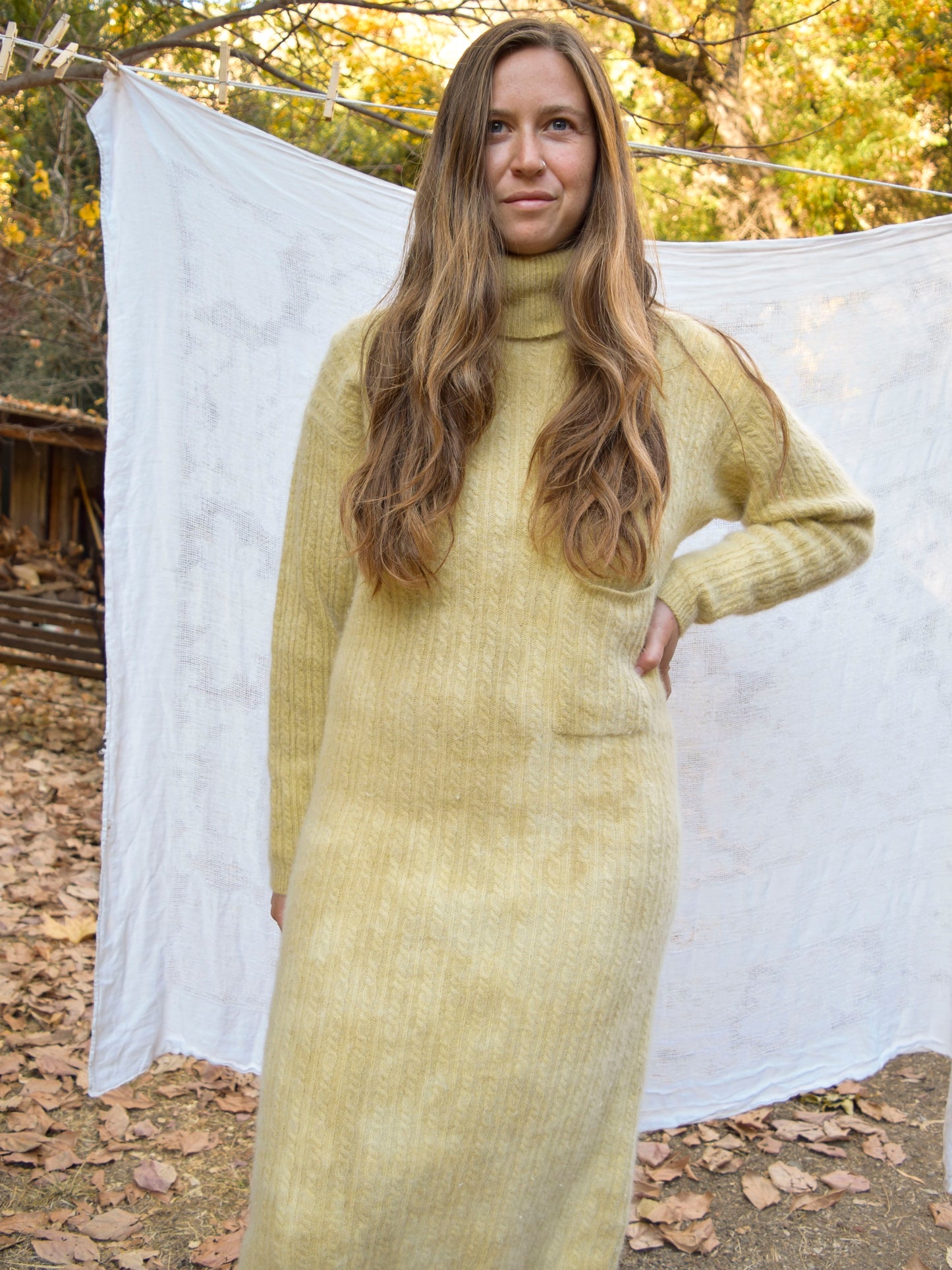 Pomegranate Angora/Lambs Wool Sweater Dress