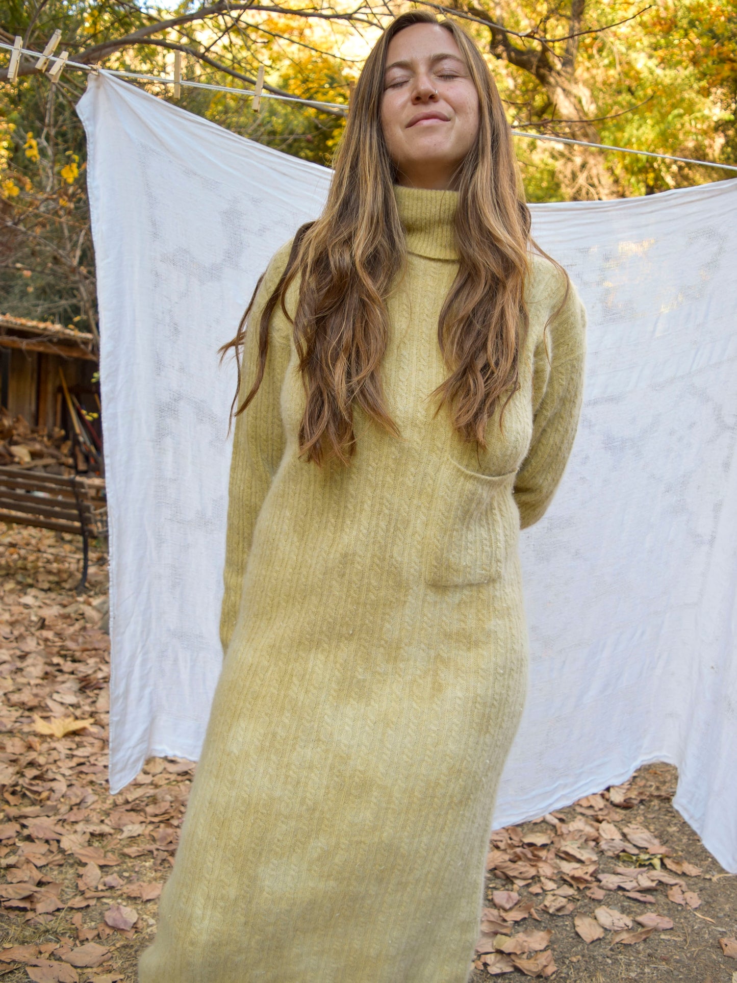 Pomegranate Angora/Lambs Wool Sweater Dress