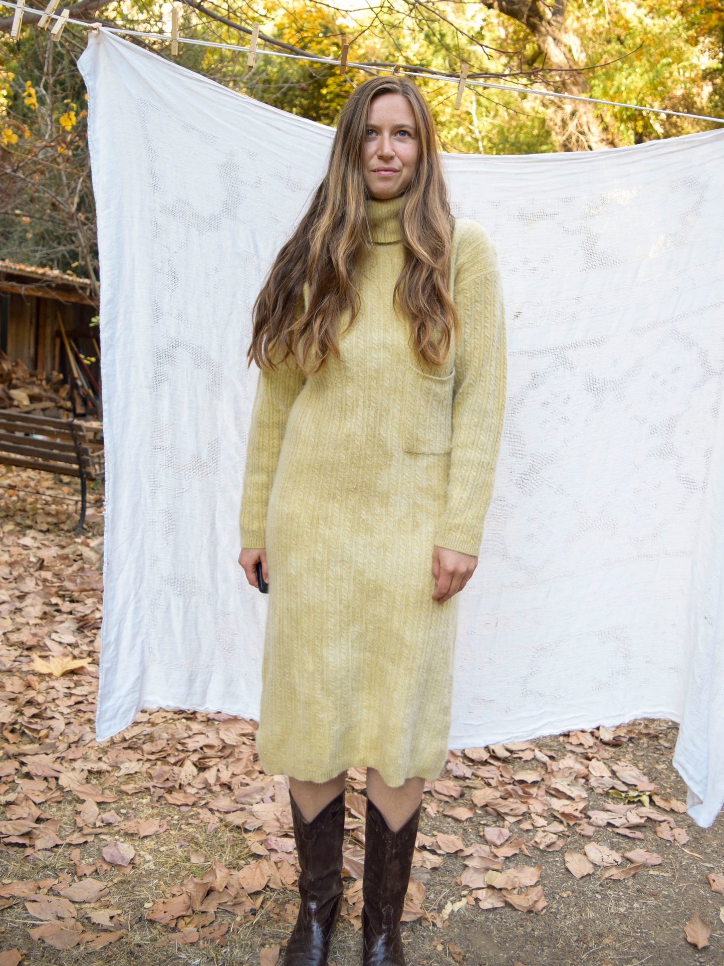 Pomegranate Angora/Lambs Wool Sweater Dress