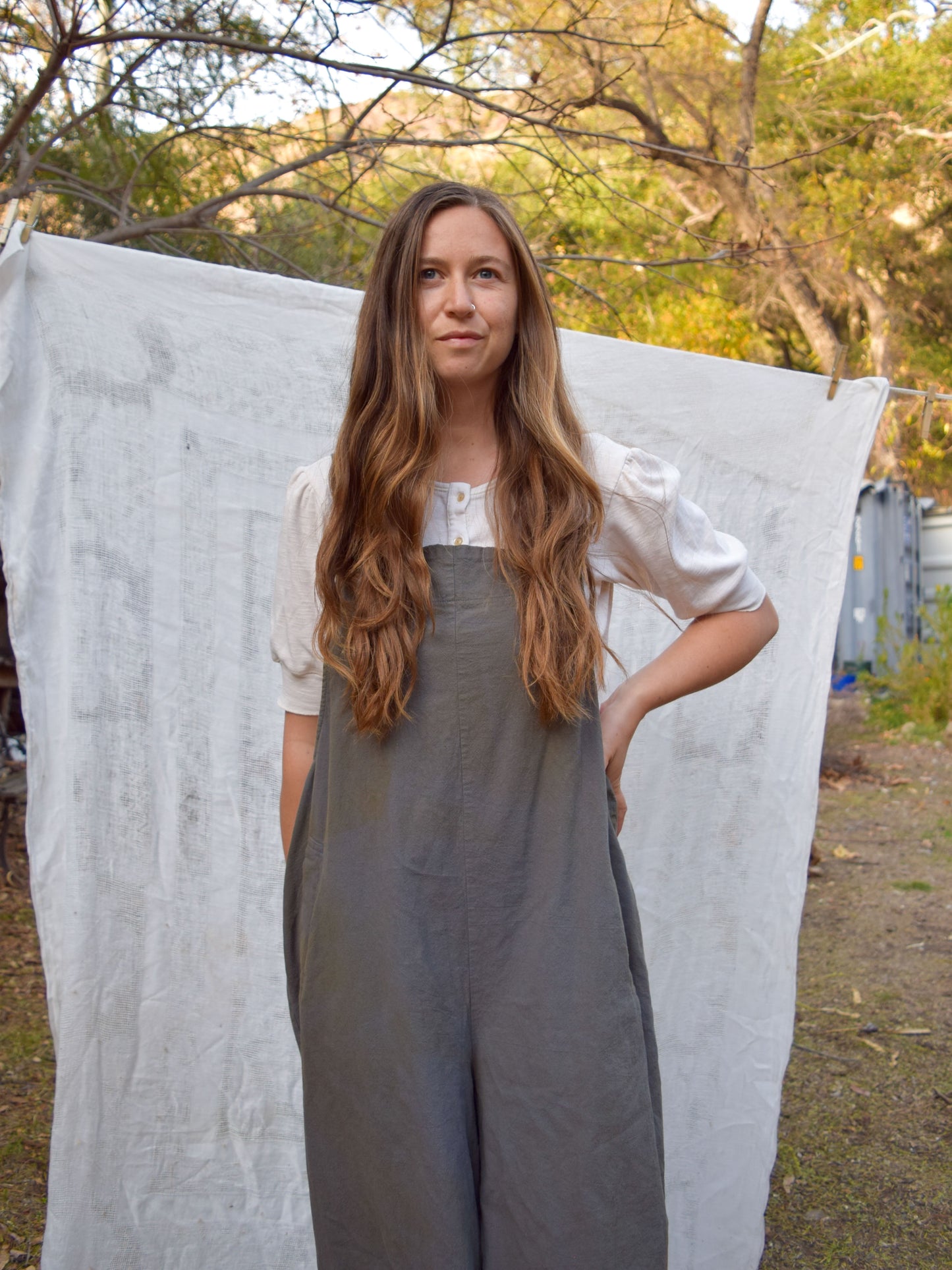 Marigold Wide Leg Overalls