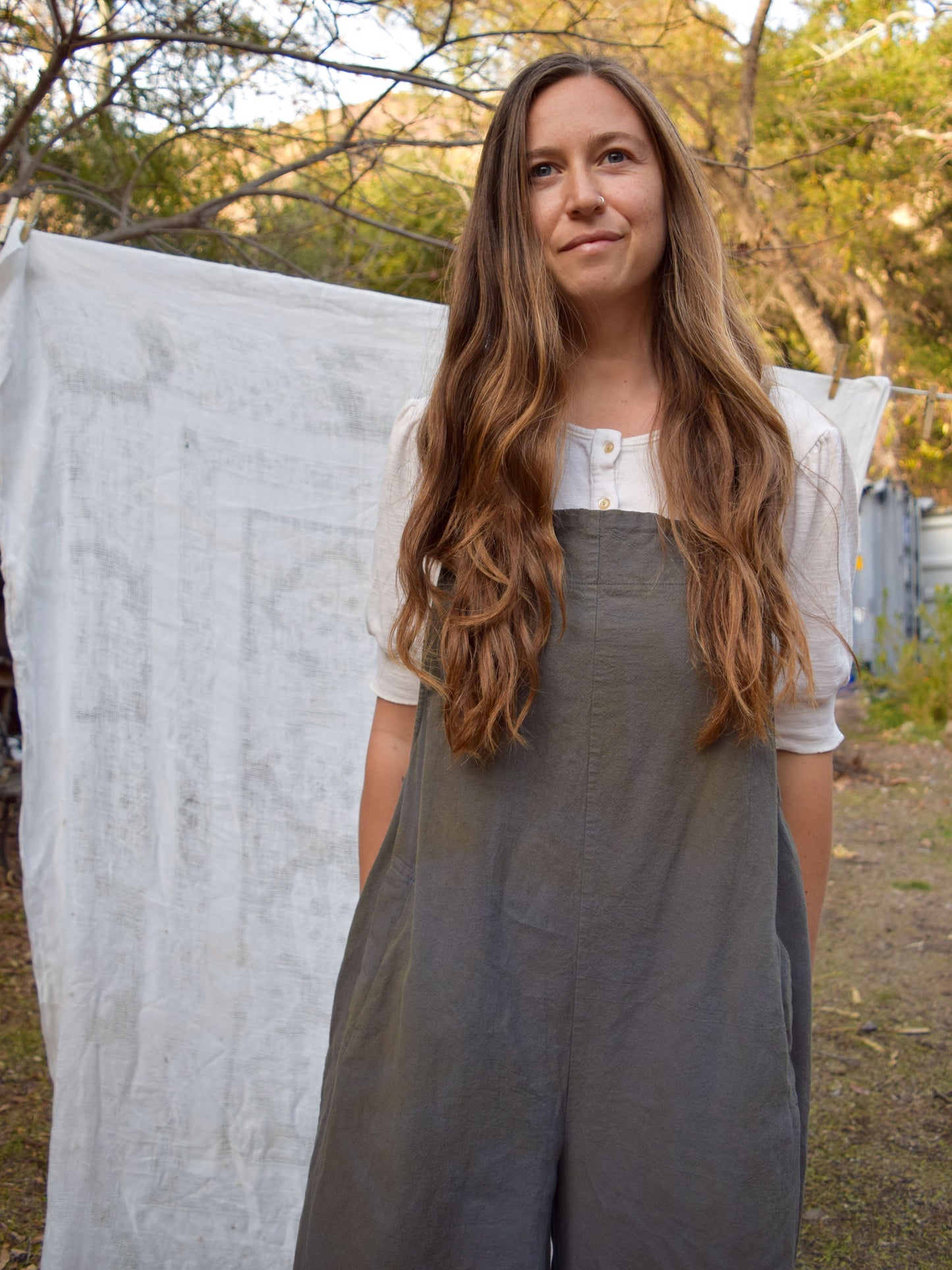 Marigold Wide Leg Overalls