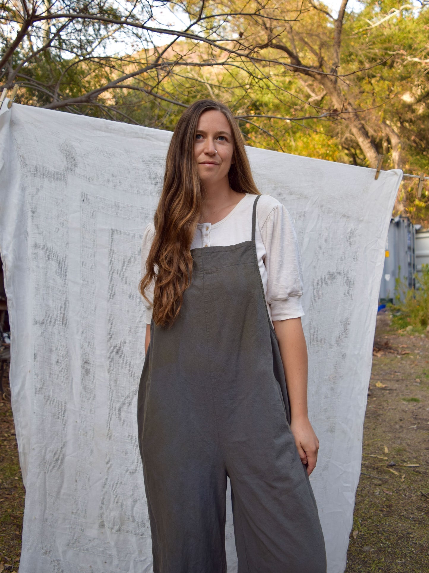 Marigold Wide Leg Overalls