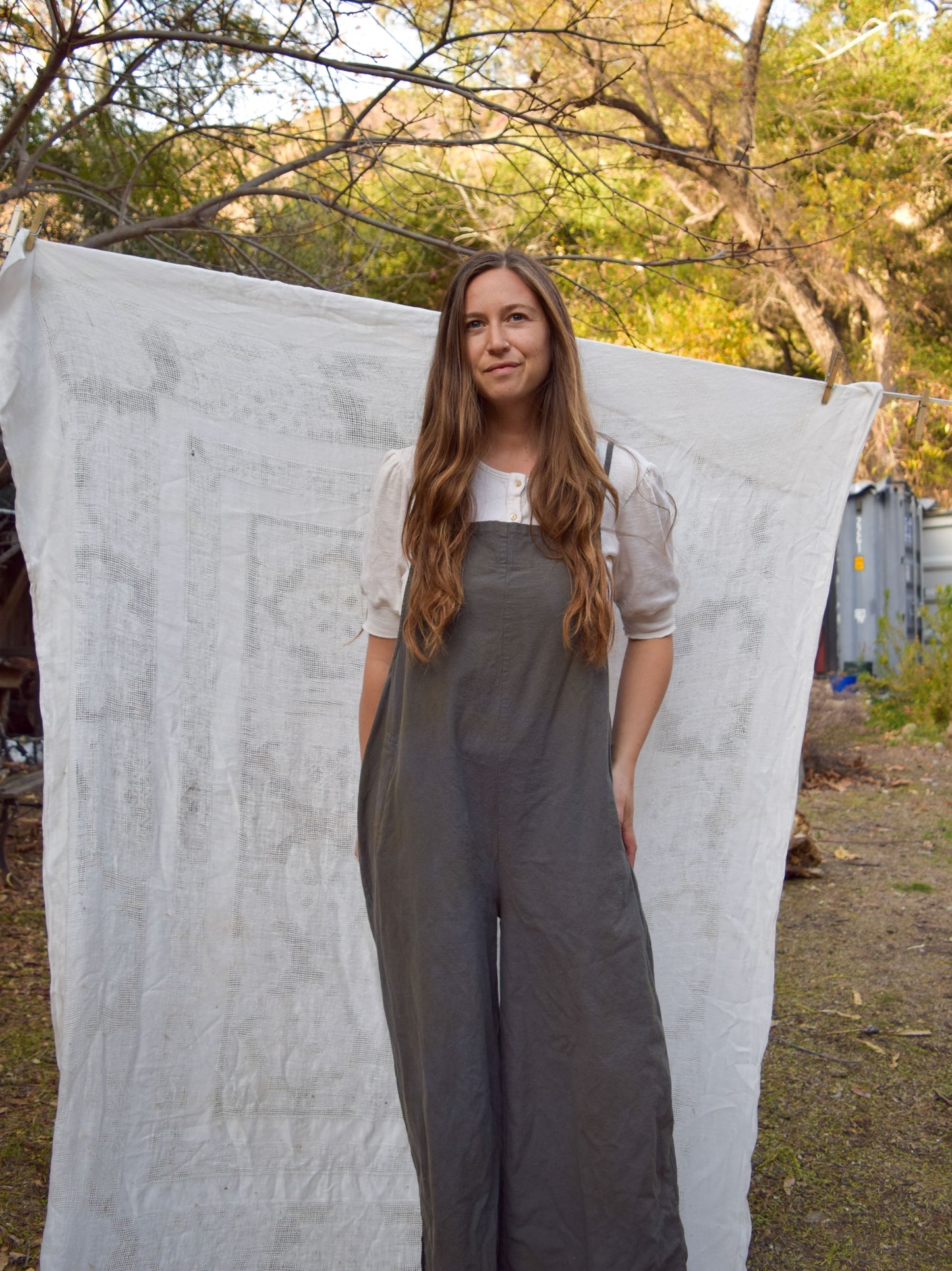 Marigold Wide Leg Overalls