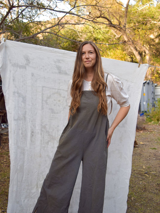 Marigold Wide Leg Overalls