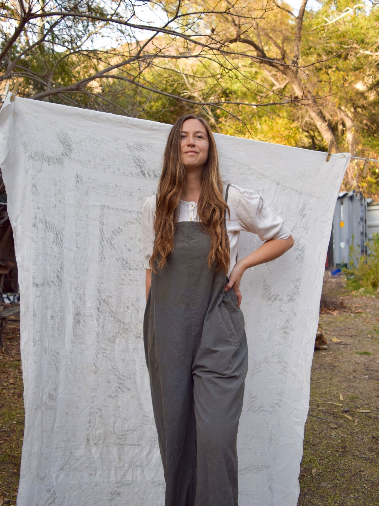 Marigold Wide Leg Overalls