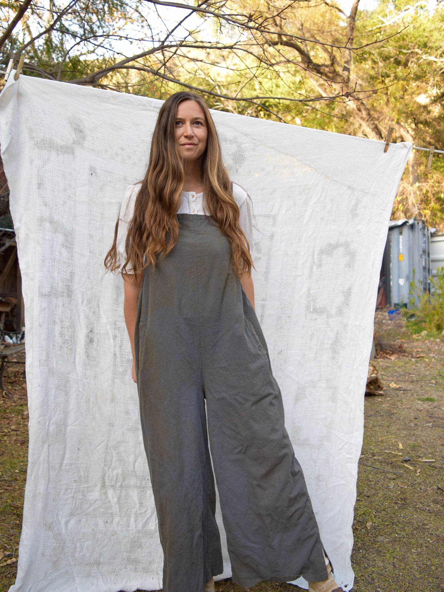 Marigold Wide Leg Overalls