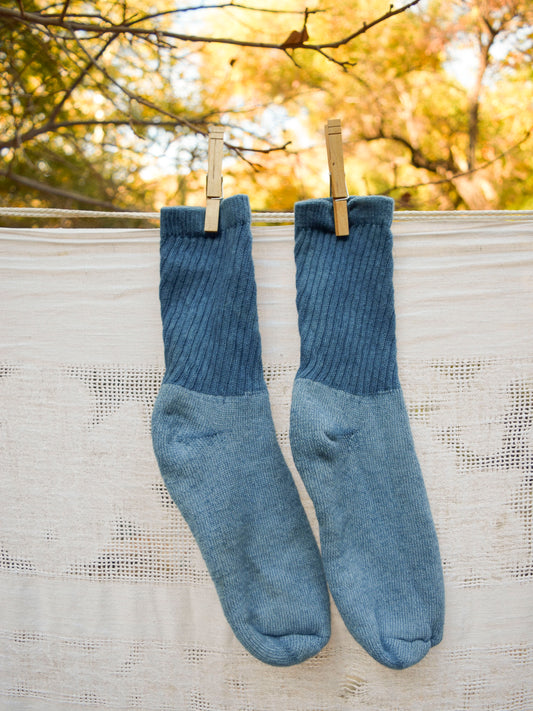 Indigo Organic Cotton Socks