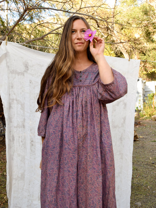 Sequoia Floral Block Printed Maxi Dress