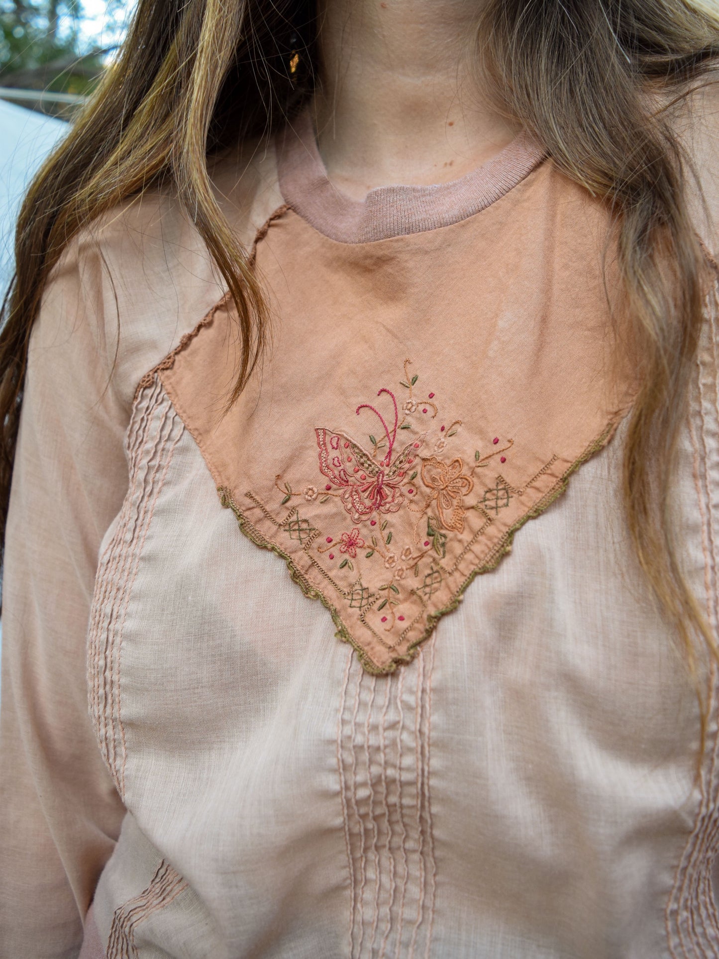 Cutch Sheer Embroidered Sweatshirt