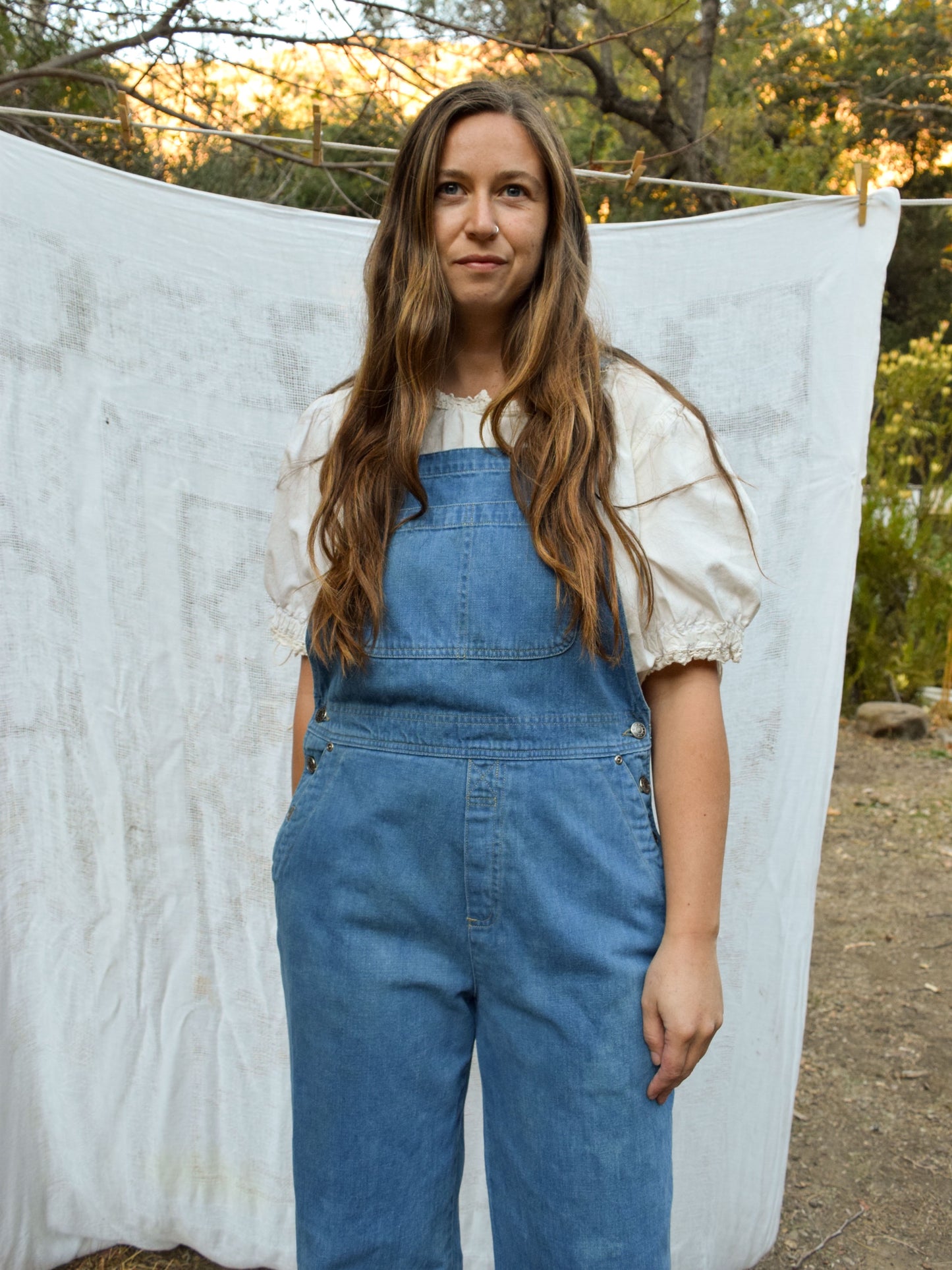 Indigo Dyed Denim Overalls