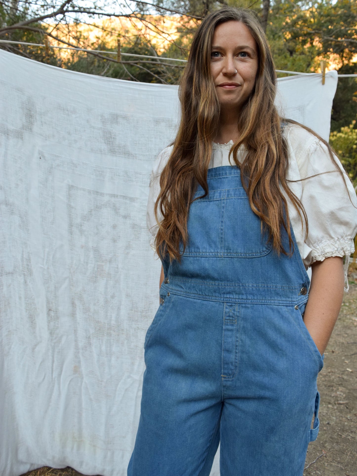 Indigo Dyed Denim Overalls