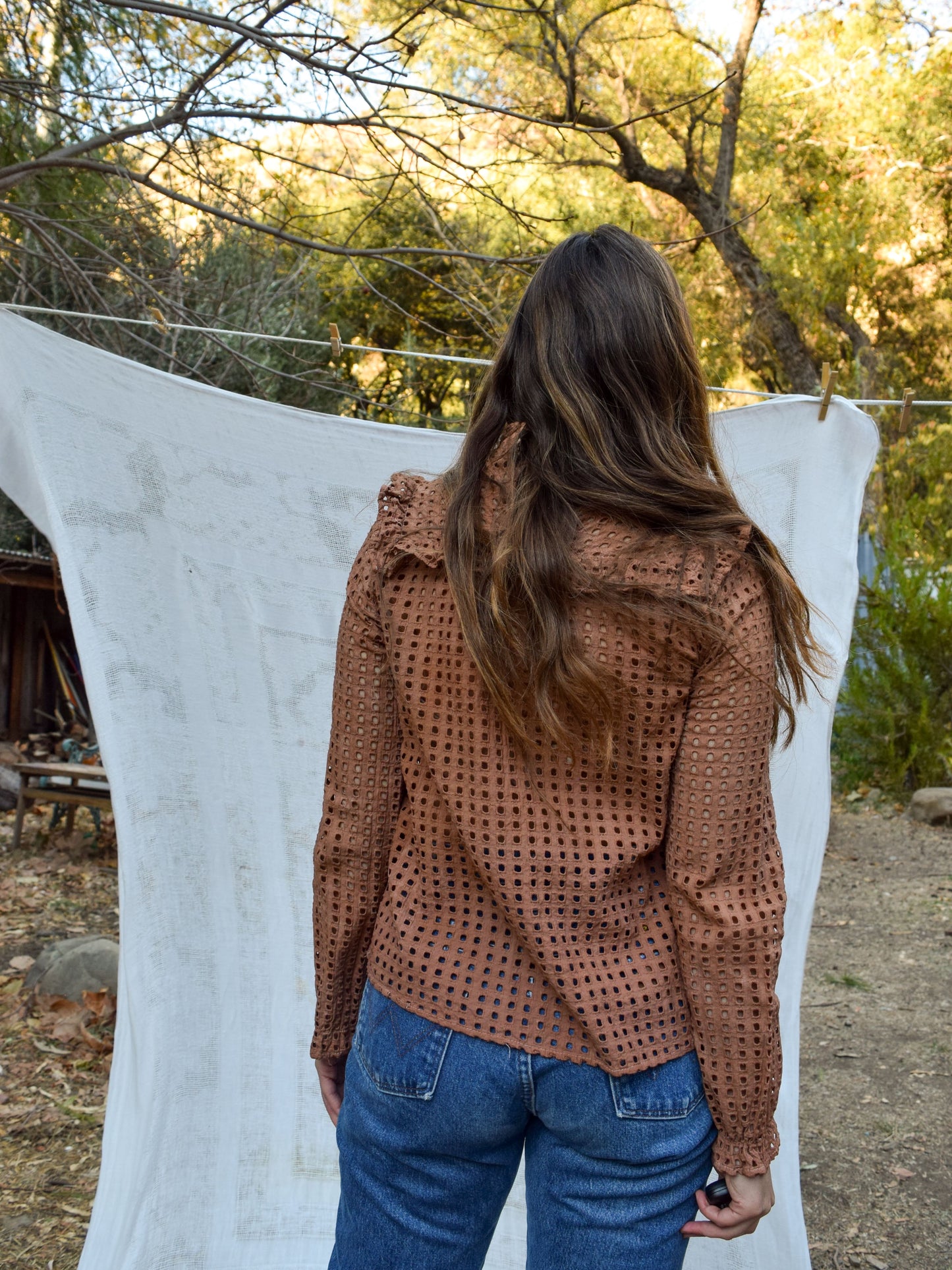 Cutch Square Eyelet Blouse