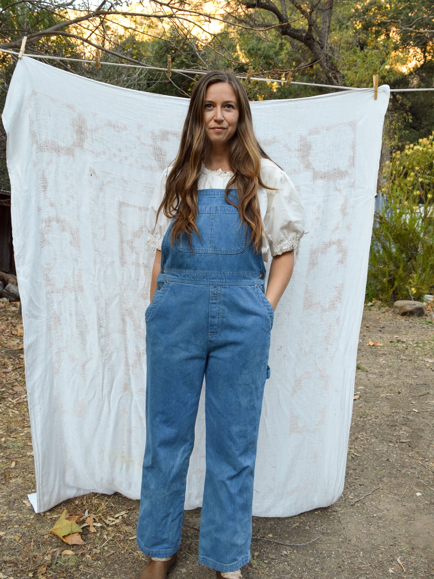 Indigo Dyed Denim Overalls