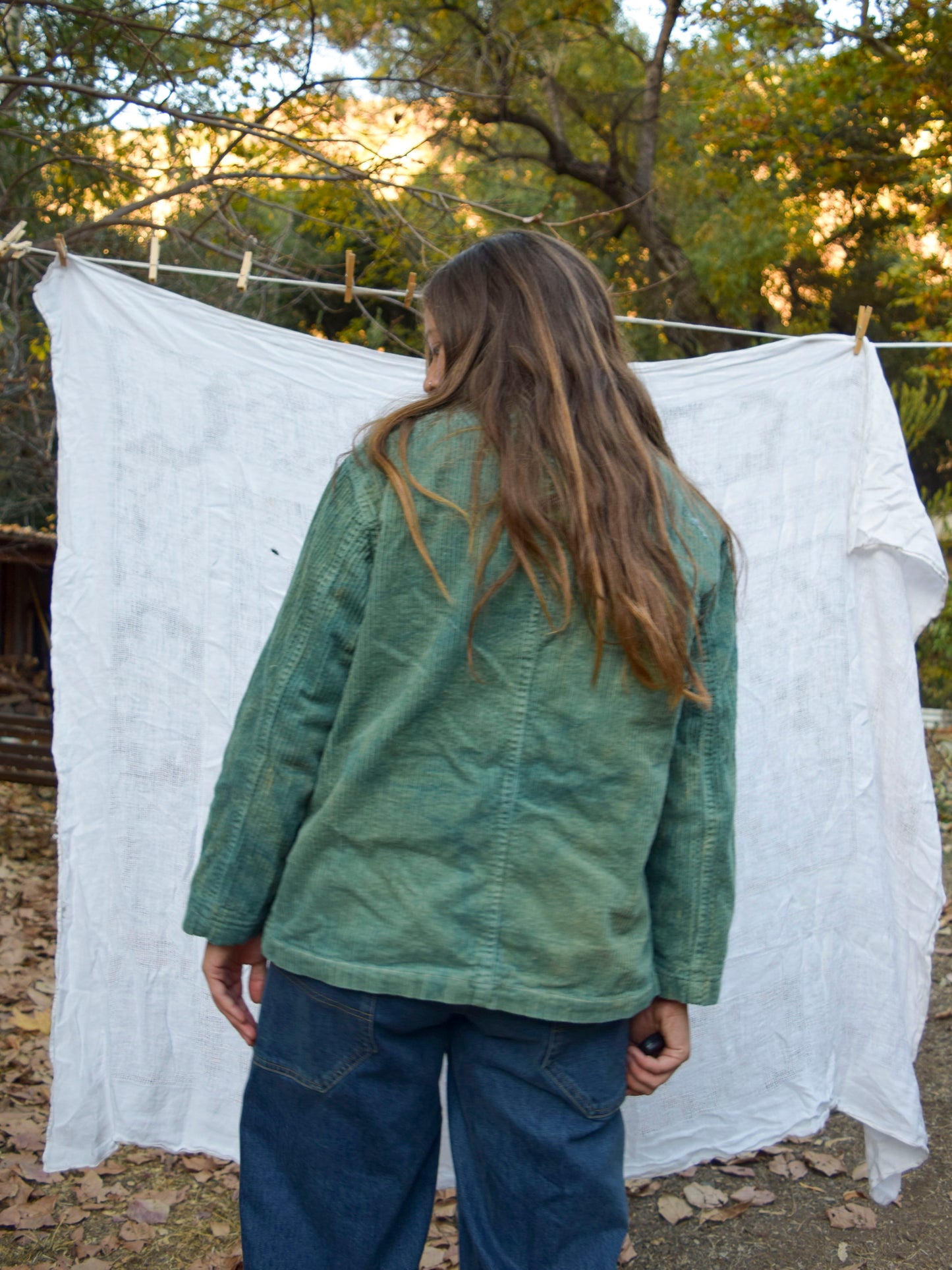 Indigo Corduroy Lined Jacket